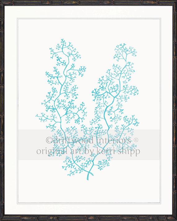 Sea Fern II in Turquoise