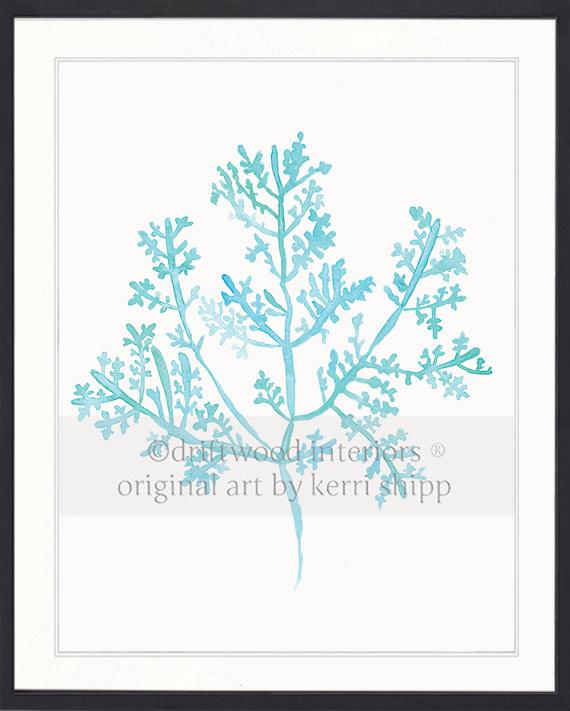 Sea Fern III in Turquoise