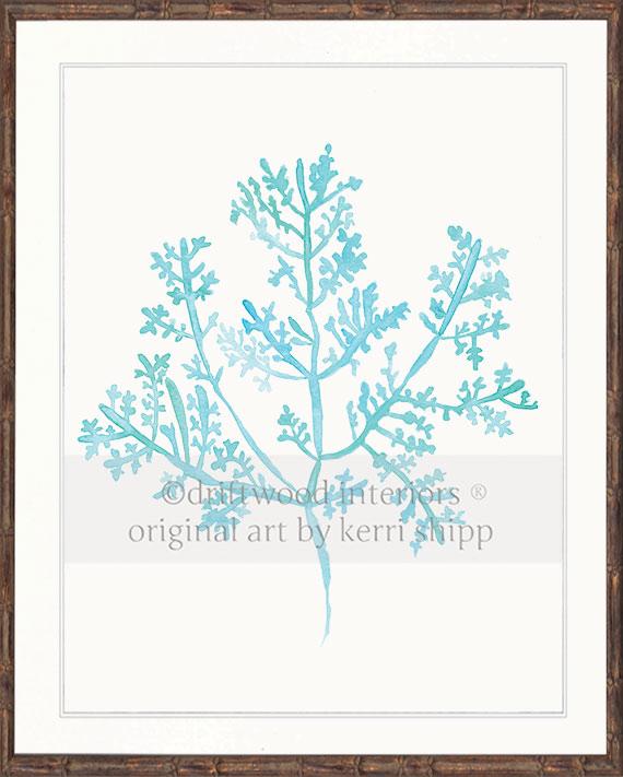 Sea Fern III in Turquoise