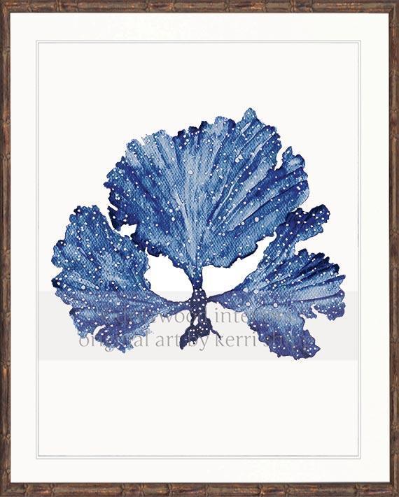 Seaweed II in Denim - Driftwood Interiors