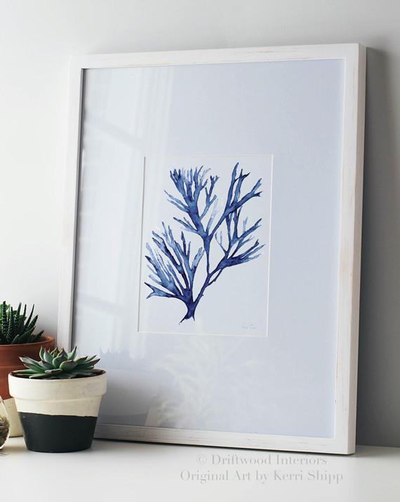 Seaweed V in Denim - Driftwood Interiors