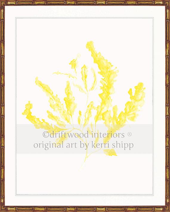 Seaweed in Marigold Yellow