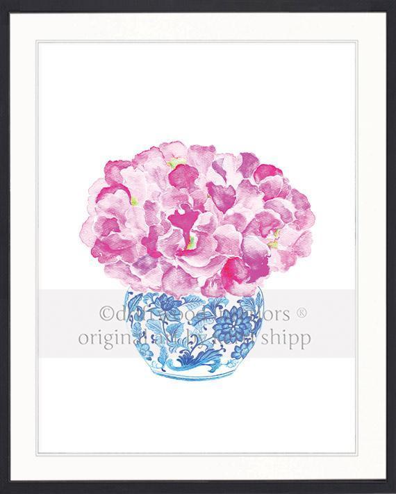 Sweet Peas in Vintage Blue - Driftwood Interiors