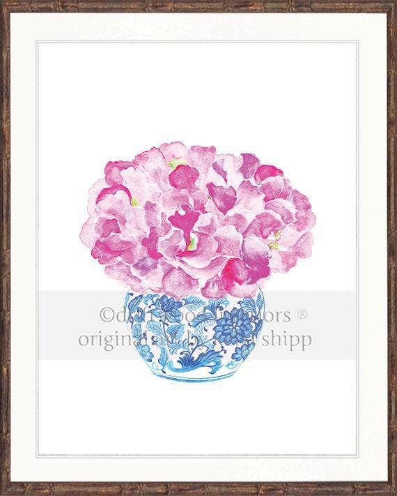 Sweet Peas in Vintage Blue - Driftwood Interiors