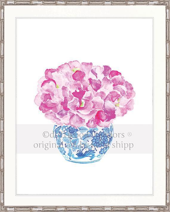 Sweet Peas in Vintage Blue - Driftwood Interiors