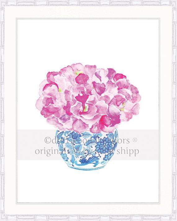 Sweet Peas in Vintage Blue - Driftwood Interiors