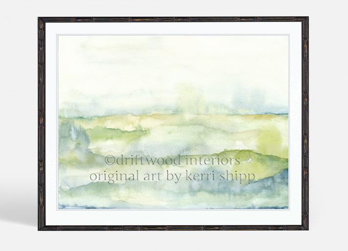 Watercolour Landscape I | Abstract Wall Art Print