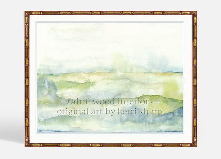 Watercolour Landscape I | Abstract Wall Art Print
