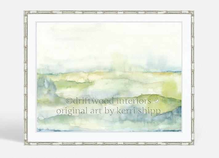 Watercolour Landscape I | Abstract Wall Art Print