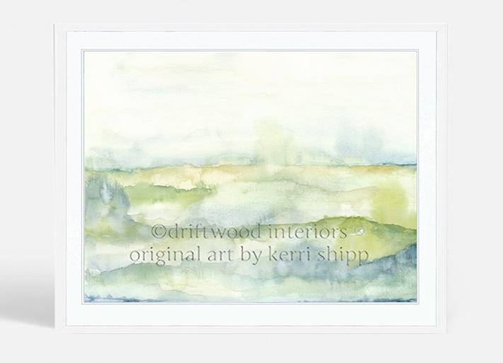 Watercolour Landscape I | Abstract Wall Art Print