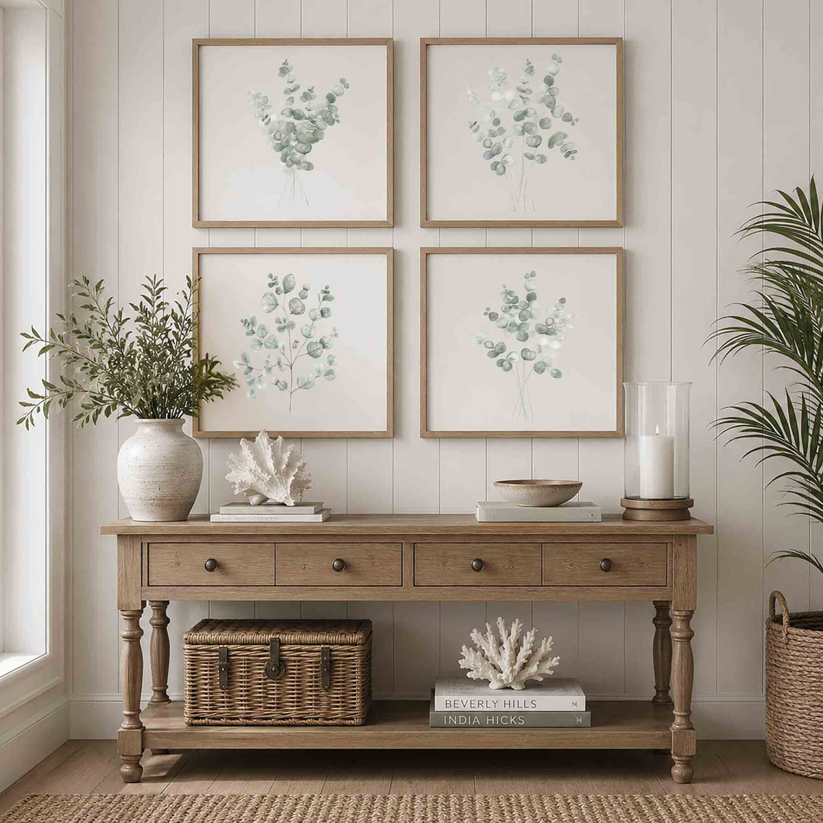 Eucalyptus Branch Set of 4