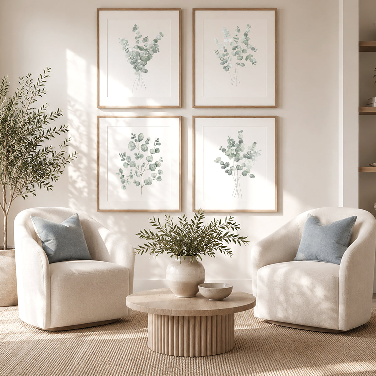 Eucalyptus Branch Set of 4