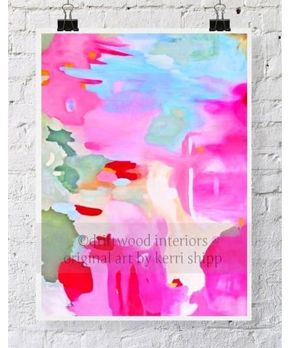 Abstract Wall Art Print - Equinox Rising Colourful Abstract Print - Kerri Shipp Driftwood Interiors 