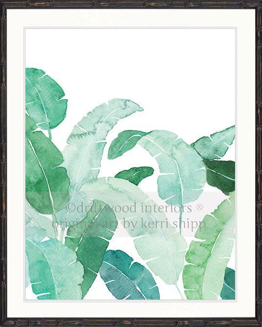 Banana Palm Leaf II in Green - Driftwood Interiors