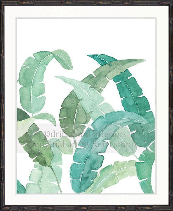 Banana Palm Leaf III in Green - Driftwood Interiors