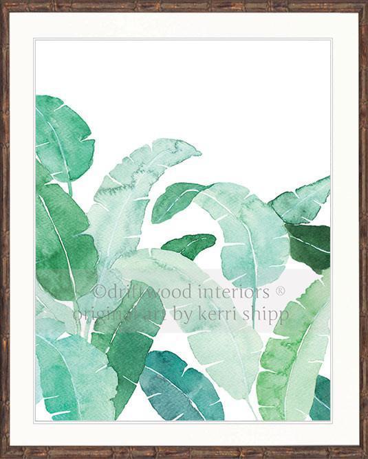 Banana Palm Leaf II in Green - Driftwood Interiors