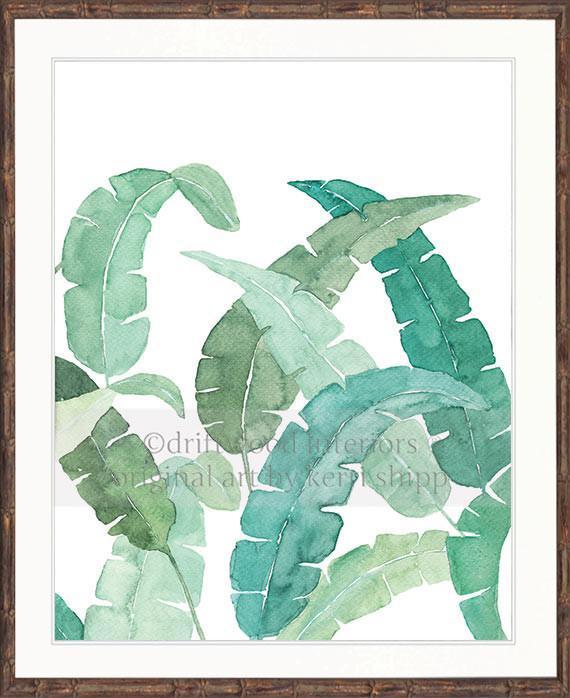 Banana Palm Leaf III in Green - Driftwood Interiors