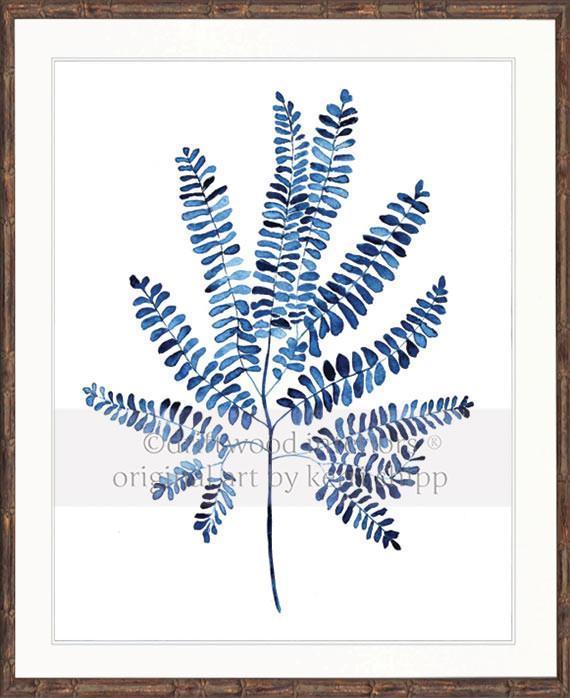 Indigo Foliage I - Driftwood Interiors