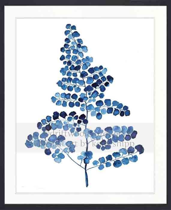 Indigo Foliage III - Driftwood Interiors