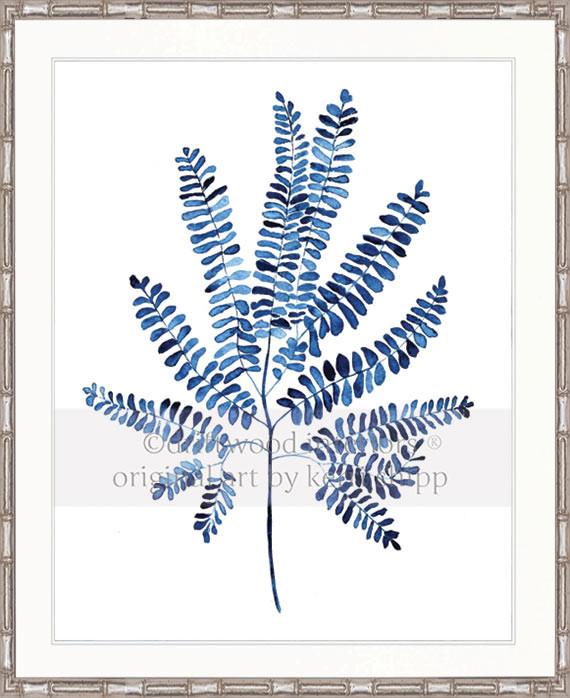 Indigo Foliage I - Driftwood Interiors
