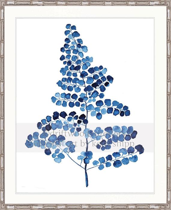 Indigo Foliage III - Driftwood Interiors