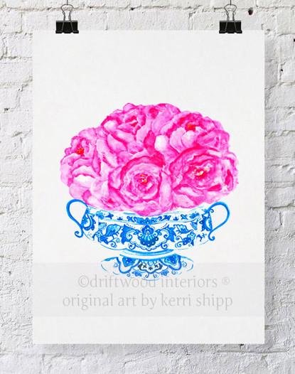 Bouquet in Flow Blue - Driftwood Interiors