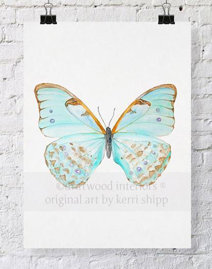Butterfly in Celadon - Driftwood Interiors