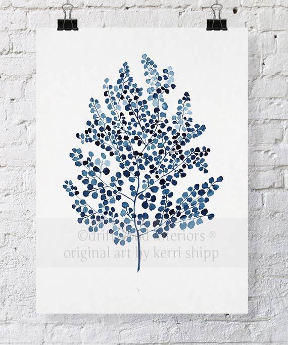 Fern II in Denim Blue - Driftwood Interiors