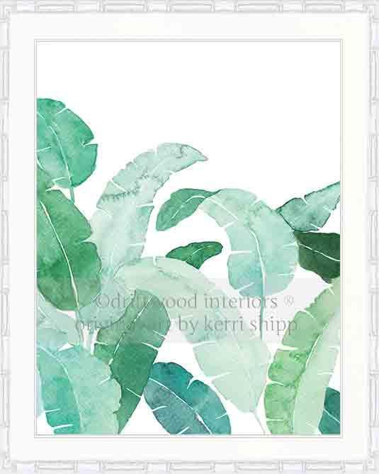Banana Palm Leaf II in Green - Driftwood Interiors