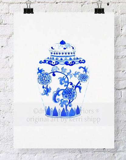 Ginger Jar in Ming - Driftwood Interiors