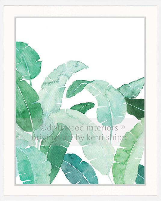 Banana Palm Leaf II in Green - Driftwood Interiors