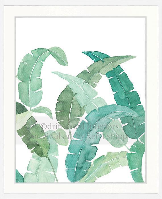 Banana Palm Leaf III in Green - Driftwood Interiors