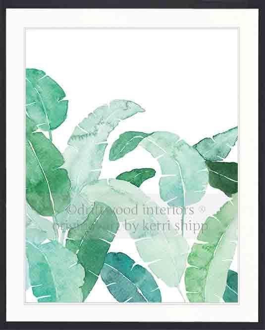 Banana Palm Leaf II in Green - Driftwood Interiors