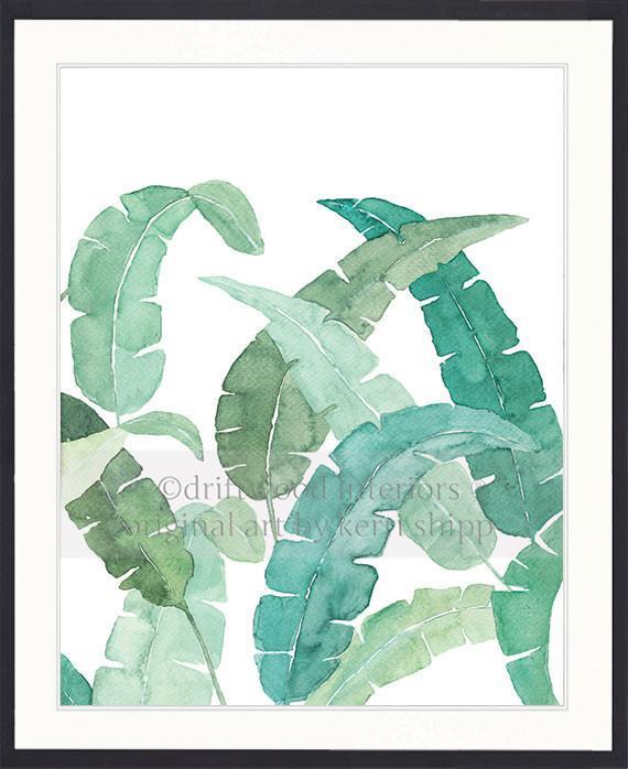 Banana Palm Leaf III in Green - Driftwood Interiors