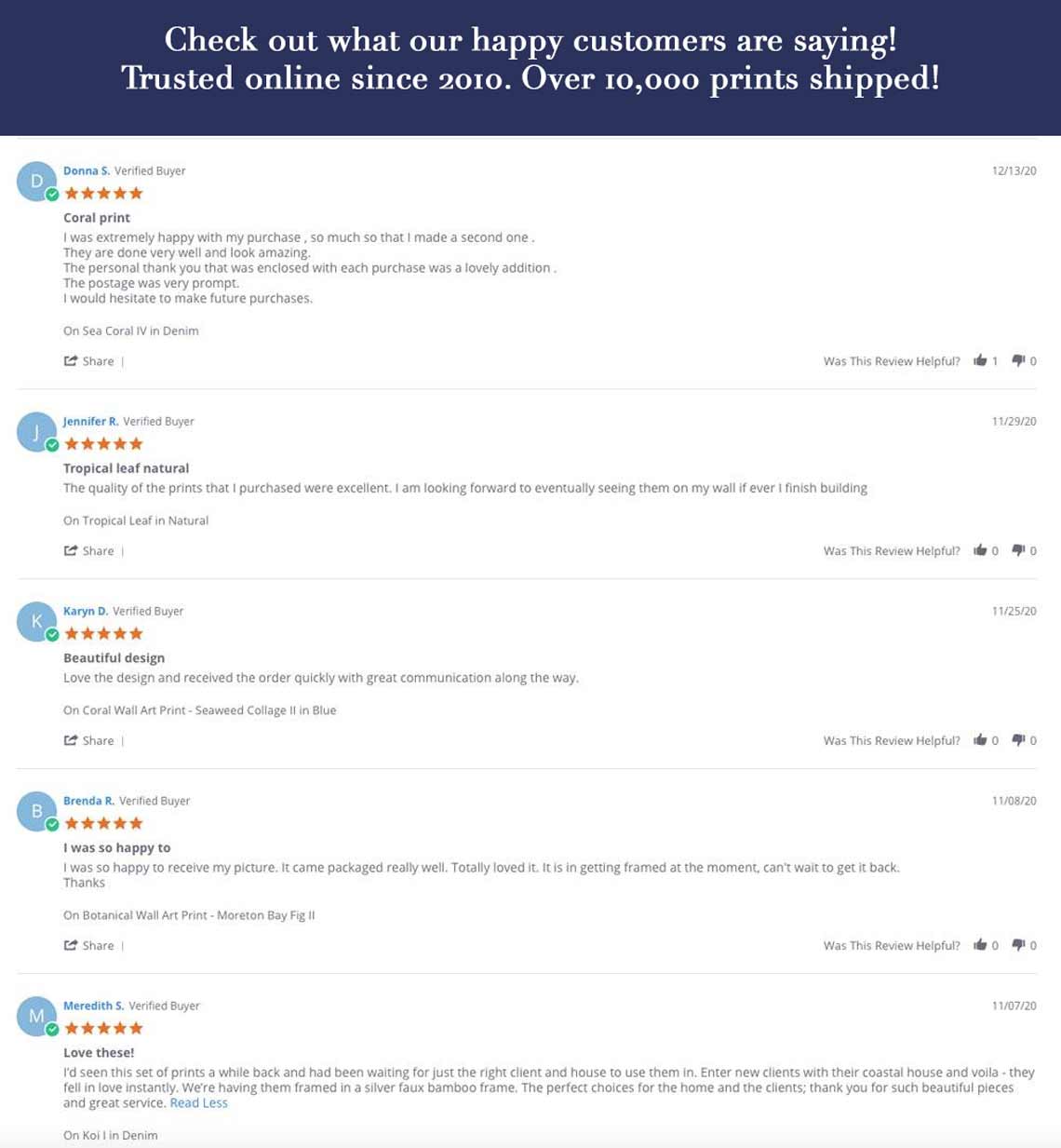 Driftwood Interiors Wall Art Prints - Reviews - Happy Customers