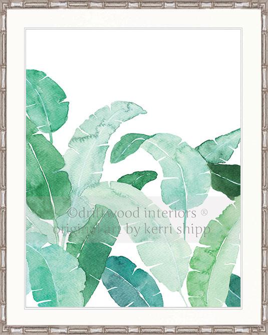 Banana Palm Leaf II in Green - Driftwood Interiors