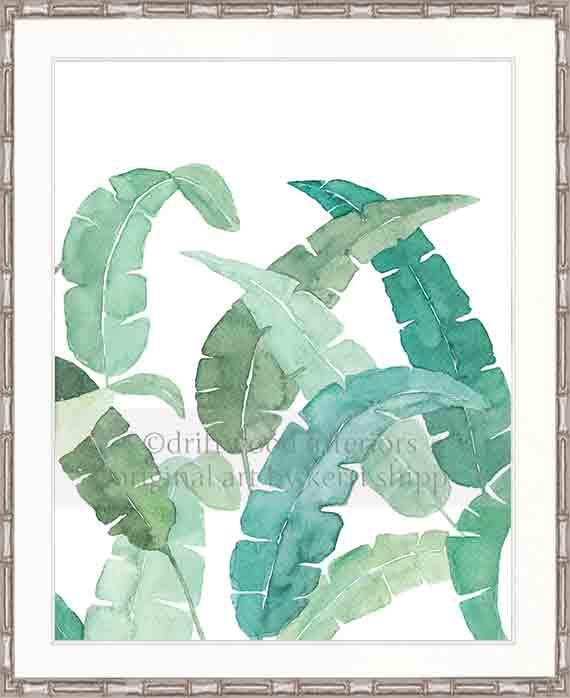 Banana Palm Leaf III in Green - Driftwood Interiors