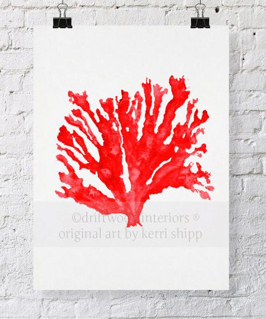 Sea Coral in Ruby - Driftwood Interiors