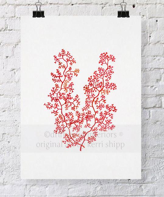 Sea Fern II in Ruby - Driftwood Interiors