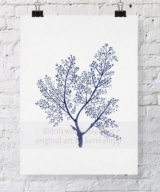 Sea Fern in Denim - Driftwood Interiors