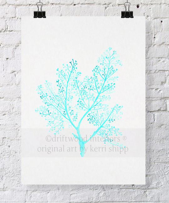 Sea Fern in Turquoise - Driftwood Interiors