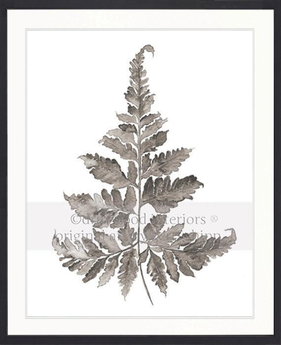 Taupe Foliage II - Driftwood Interiors