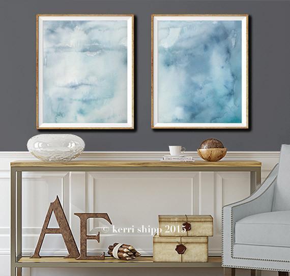 Abstract "Ashen I" - Driftwood Interiors