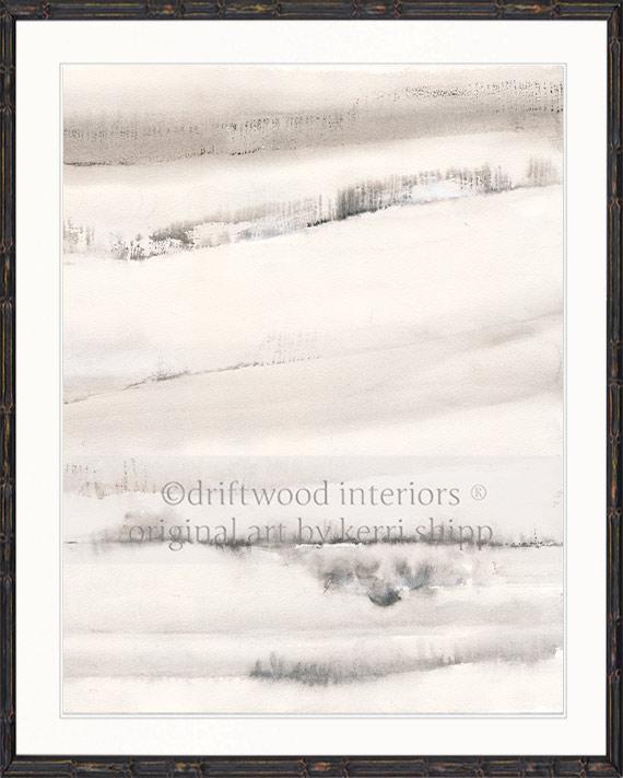 Abstract Wall Art Print - Abstract Landscape II - Driftwood Interiors