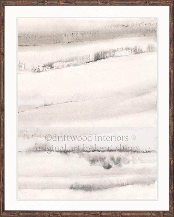 Abstract Wall Art Print - Abstract Landscape II - Driftwood Interiors
