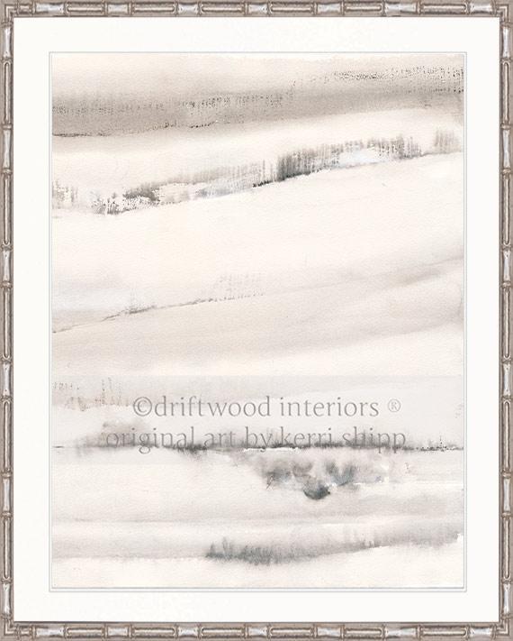 Abstract Wall Art Print - Abstract Landscape II - Driftwood Interiors