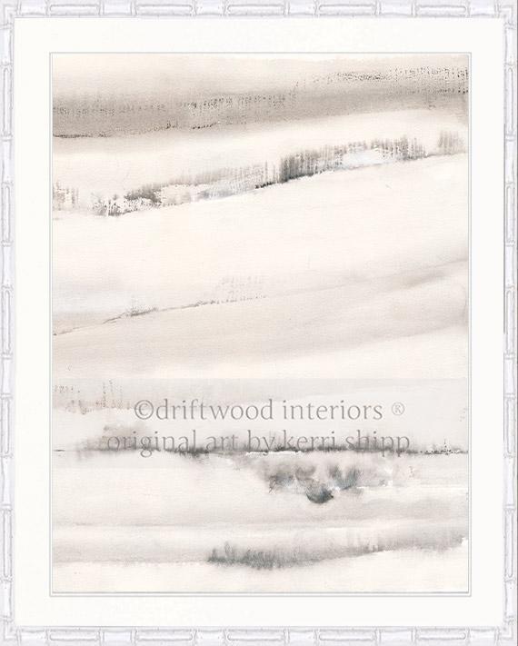 Abstract Wall Art Print - Abstract Landscape II - Driftwood Interiors