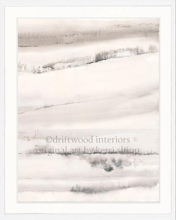 Abstract Wall Art Print - Abstract Landscape II - Driftwood Interiors