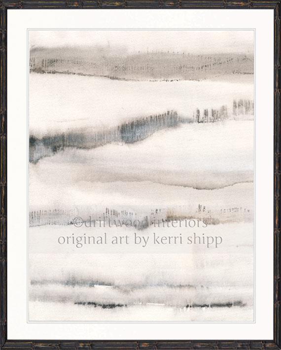 Abstract Wall Art Print - Abstract Landscape I - Driftwood Interiors