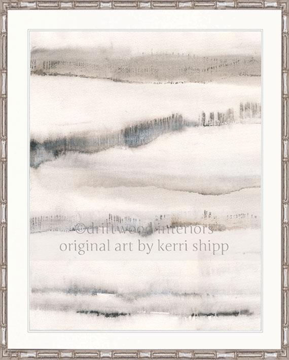 Abstract Wall Art Print - Abstract Landscape I - Driftwood Interiors